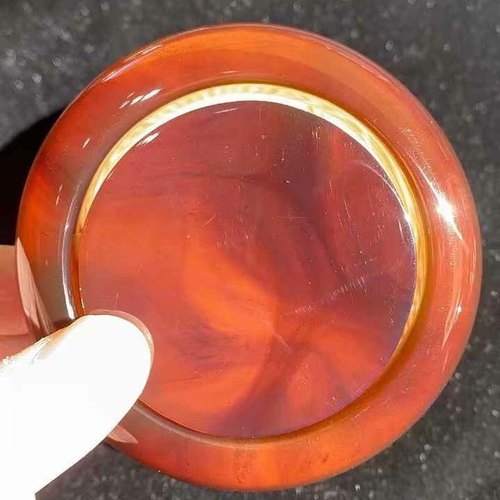 素缘缅甸天然琥珀手镯1210金棕玉镯圈口57镯子密码套装原矿