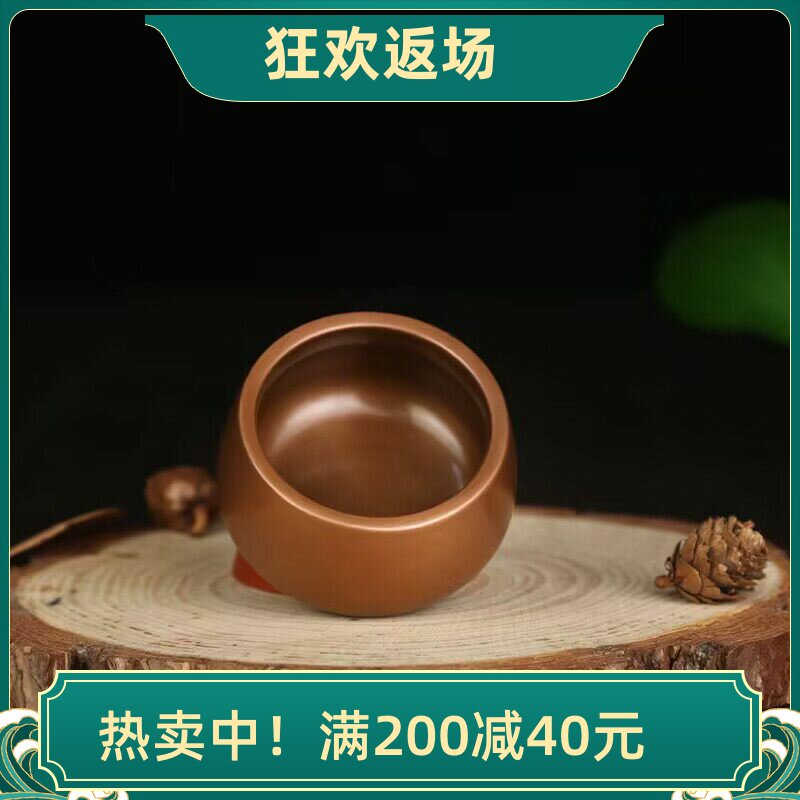 紫铜熏香钵炉茶道斑铜炉黄铜家用客厅室内香熏炉檀香铜炉盘香香炉