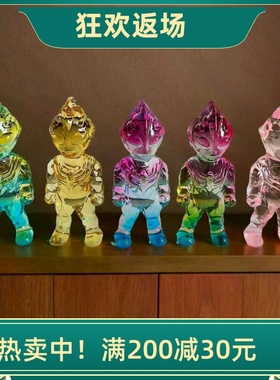 创意水晶奥特曼摆件儿童喜爱玩具
