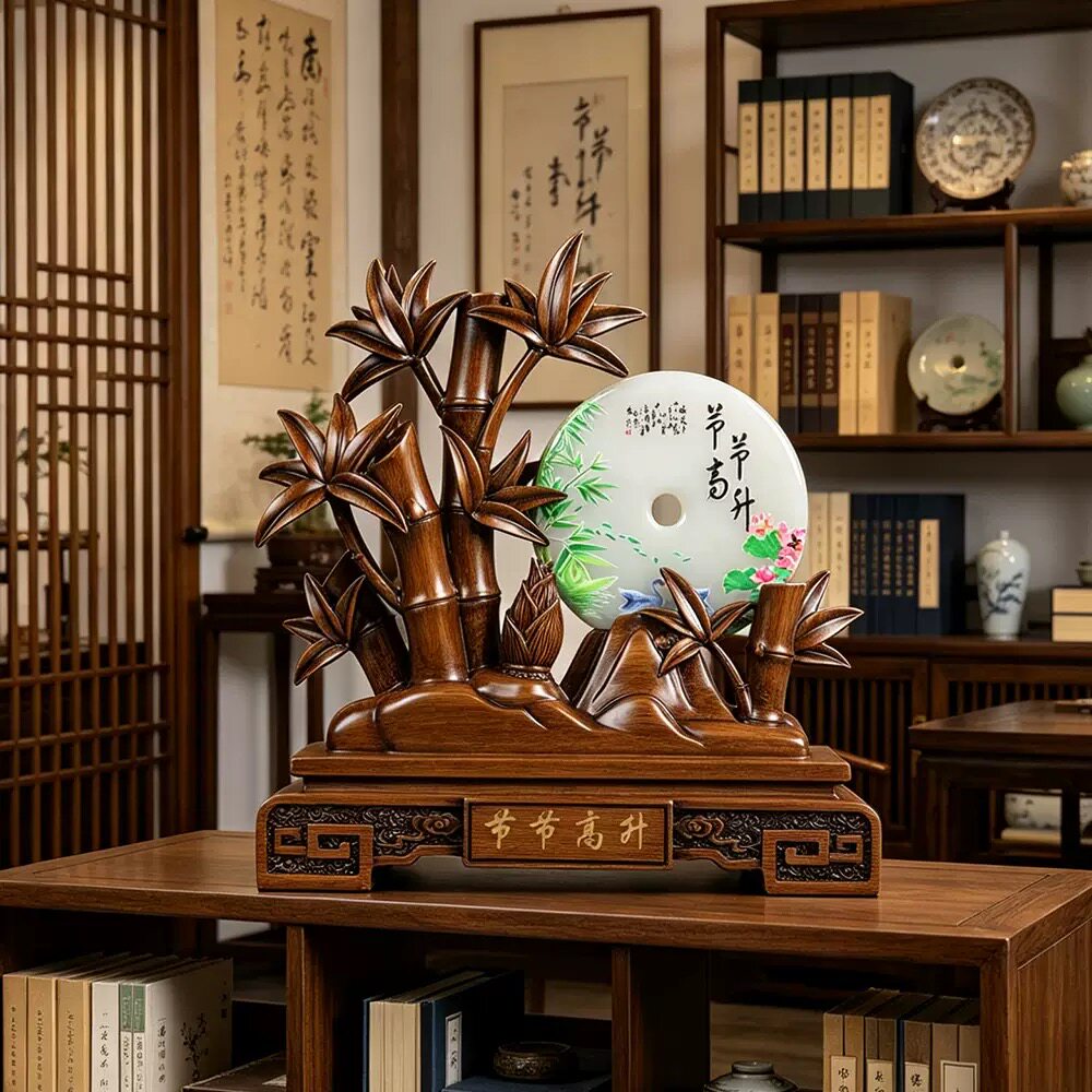 节节高升竹子平安扣摆件客厅装饰家居办公室乔迁开业礼品新家礼物