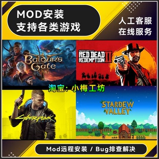 MOD安装 支持人工远程 星露谷物语 博德之门3 荒野大镖客2