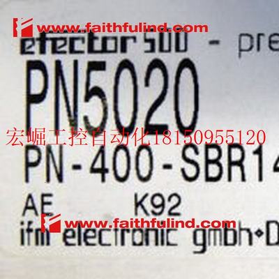 议价 PN5020 易福门全新压力传感器 PN-400-SBR14-HFPKG/U现货