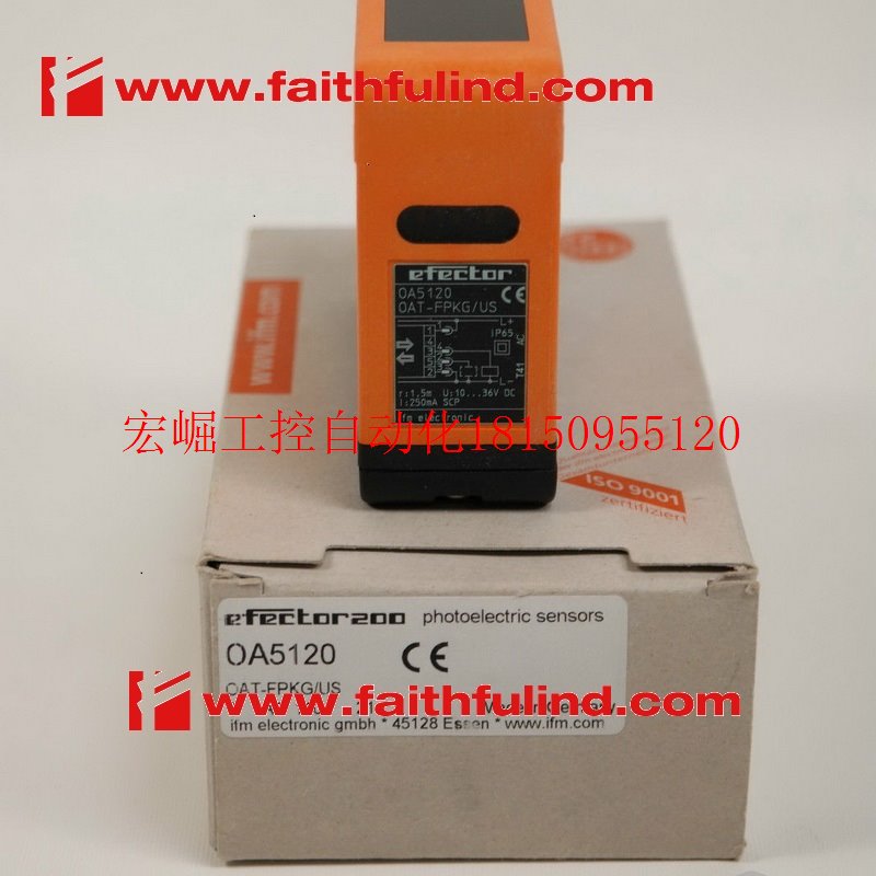 议价 OA5120易福门全新漫反射光电传感器 OAT-FPKG/US现货