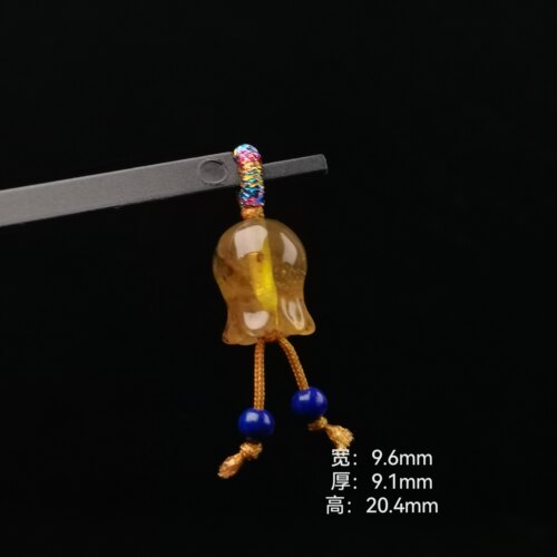 天然原矿抚顺琥珀铃兰花蜜蜡豆油黄小滴溜侧挂青金石文玩diy手串