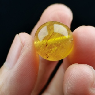 天然原矿琥珀金沙蜜蜡圆珠单珠金珀diy文玩手串项链散珠配饰配珠