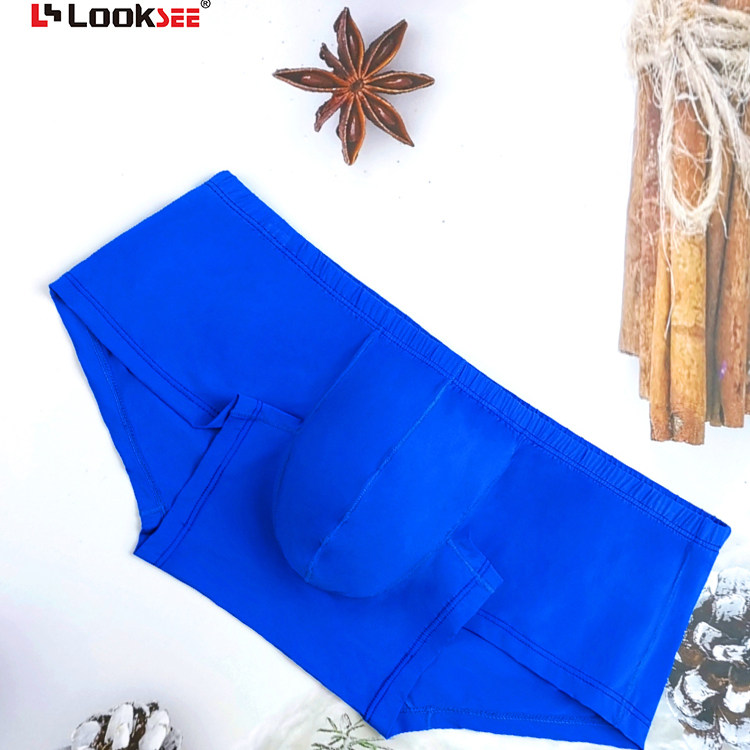 莱茵蓝暗筋超短平角裤纪念内裤