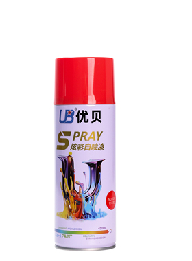优贝131#铃木红自动炫彩喷漆手摇喷漆家具汽车金属红色油漆450ML