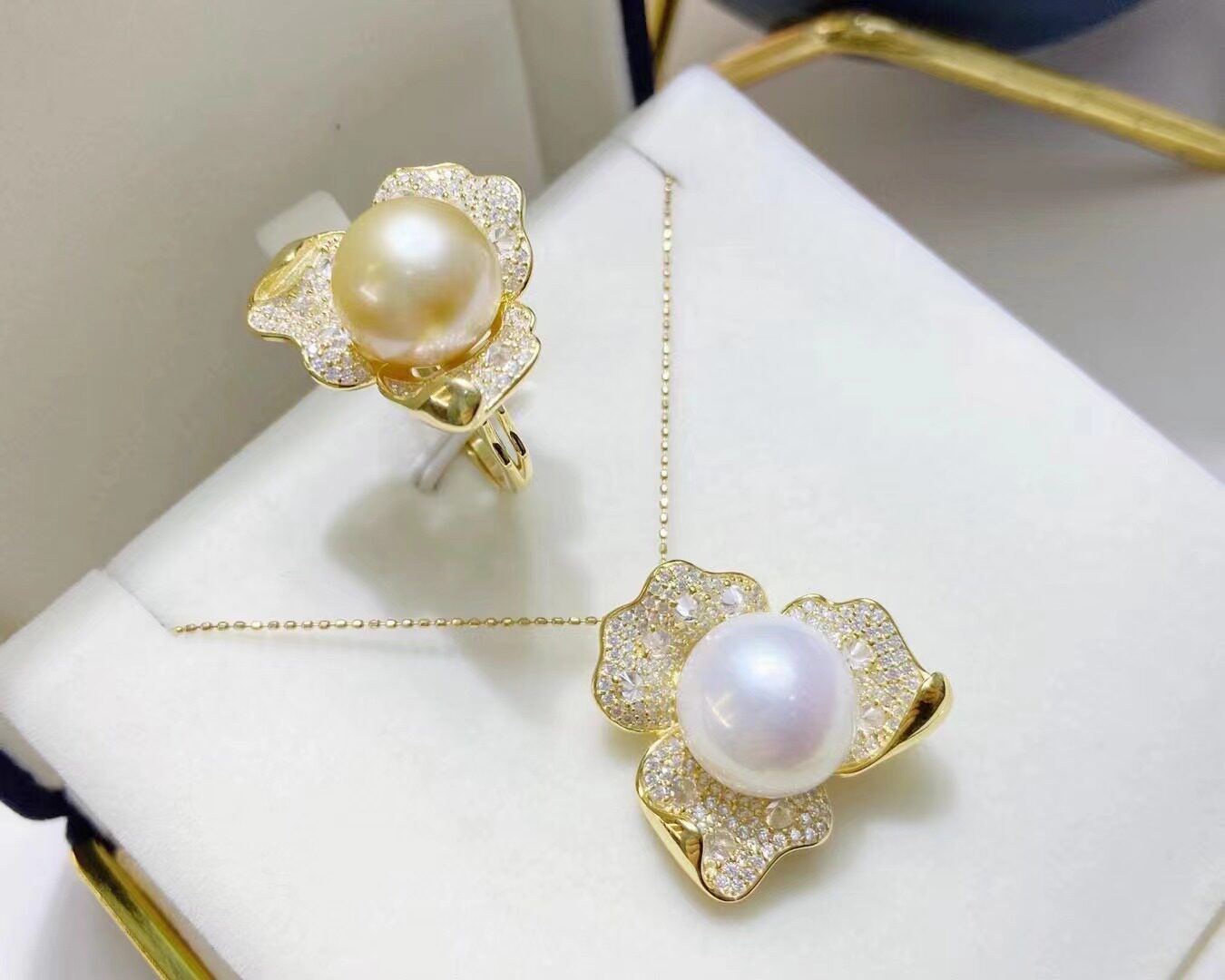 长源纯银镀金精品工艺锆石