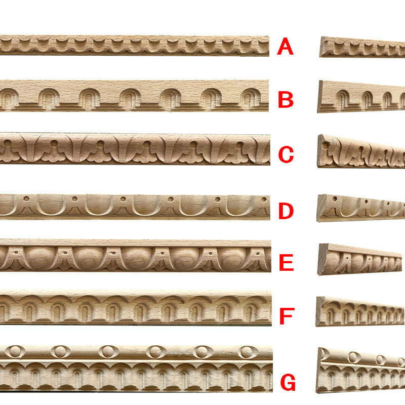 AA级天然原木雕花装饰木线条子