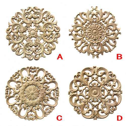 门贴花圆形装饰东阳木雕欧式
