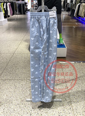 PUMA彪马女裤飞天小女警联名宽松透气满印爱心阔腿长裤638521-68