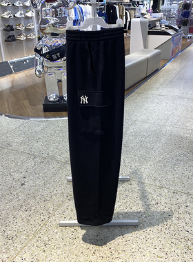 MLB男女裤子NY简约百搭大口袋工装运动休闲宽松透气长裤3APTB0944