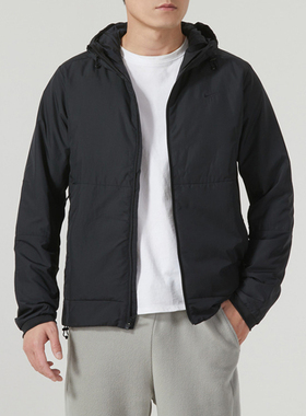 Nike耐克棉服男装冬季款保暖防风休闲运动棉衣连帽外套FB7545-010