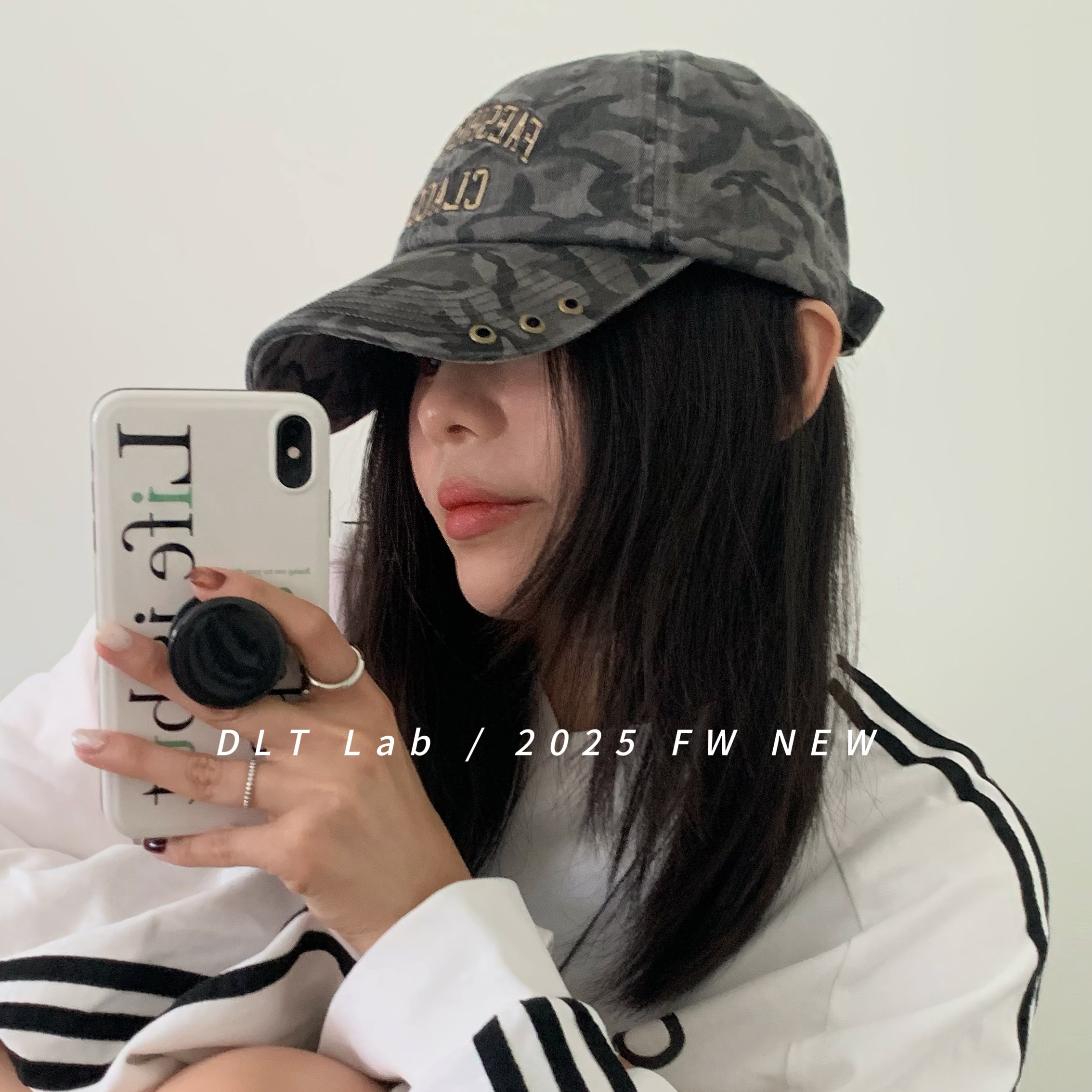 丁老头2025美式复古迷彩鸭舌帽