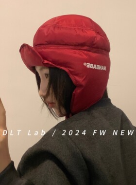 DLTLab丁老头秋冬新品小众设计感护耳帽羽绒料保暖潮酷飞行帽情侣