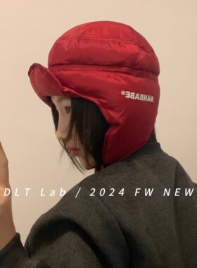 DLTLab丁老头秋冬新品小众设计感护耳帽羽绒料保暖潮酷飞行帽情侣