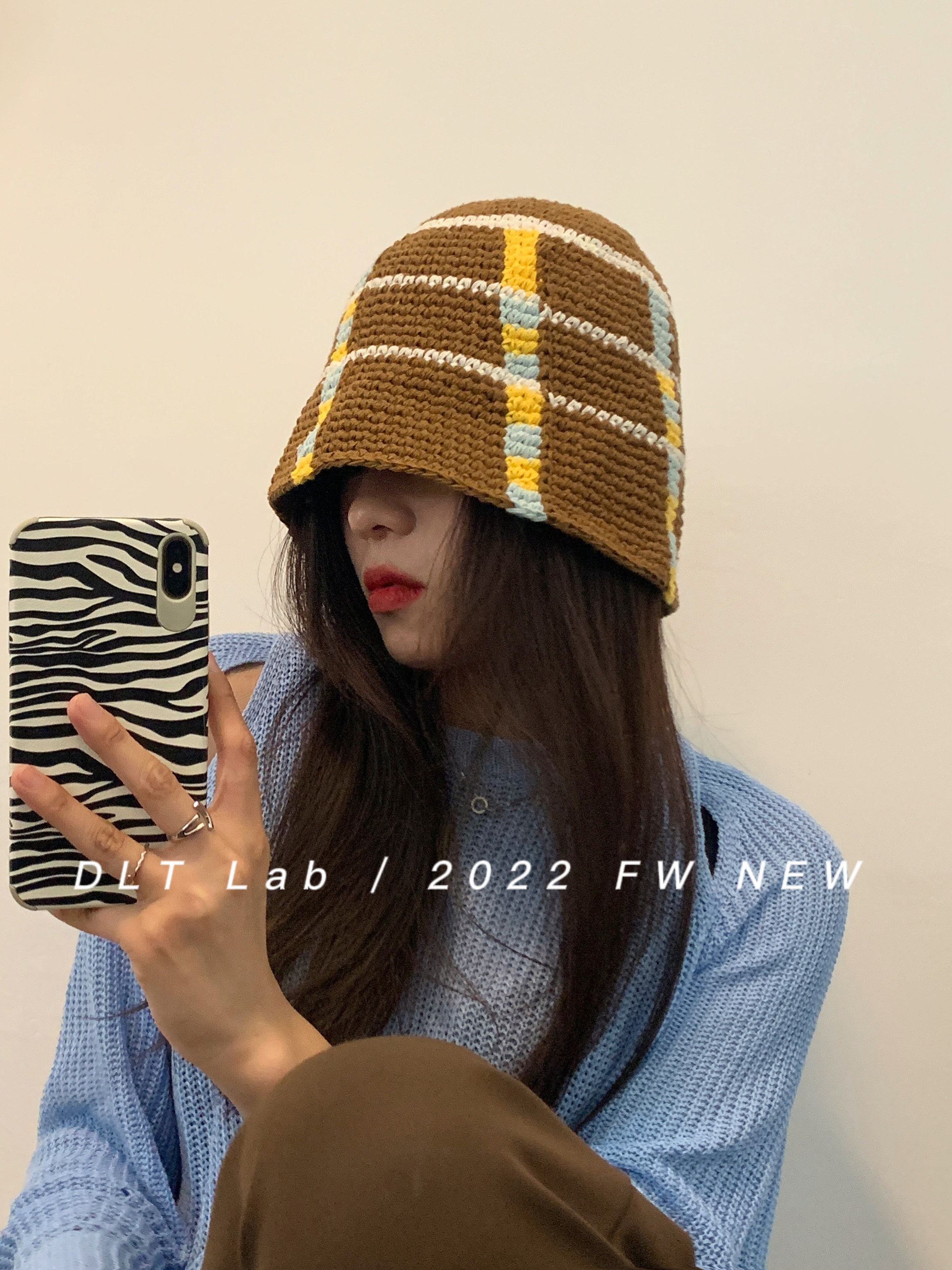 四季通用出游手工编织小众渔夫帽