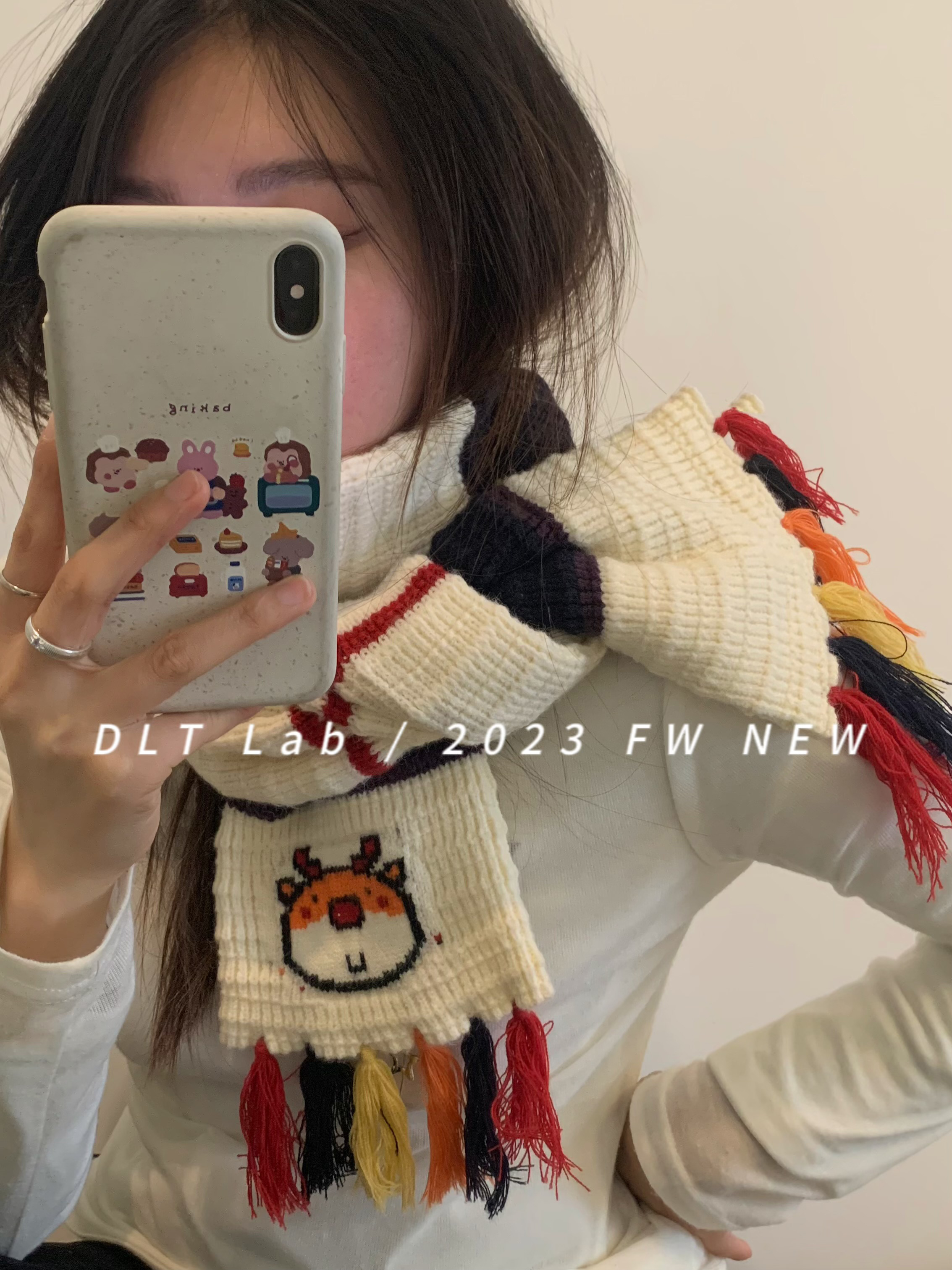 秋冬休闲男女小龙人围巾