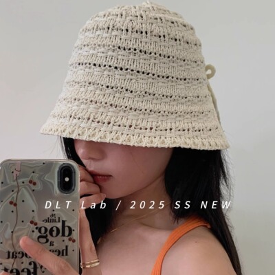 2025新品针织镂空显脸小渔夫帽