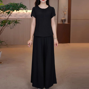 时尚运动服套装女2026夏季新款韩版洋气减龄跑步服宽松显瘦两件套