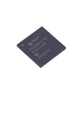 原装正品 PIC32MX470F512H-I/MR QFN-64 32位微控制器