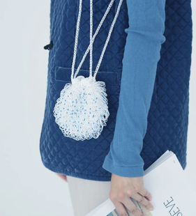 横田塑料线toho米珠贝壳包 钩针编织材料包diy小包