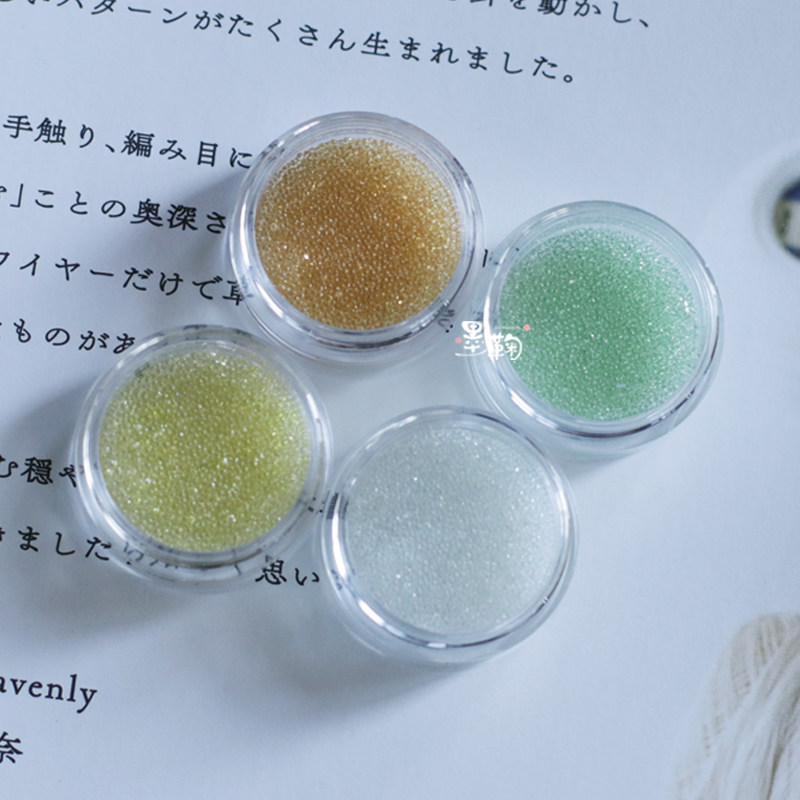 鱼子酱花芯栀子花玻璃珠中里华奈微钩蕾丝优质白色淡橘淡绿胸针