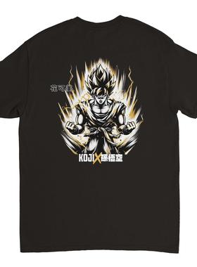 宽松男女七龙珠超布罗利Broly复古vintage短袖动漫超级赛亚人T恤