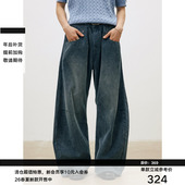 做旧灯芯绒 同色马骝褶位弯刀牛仔长裤 MADE 26SS 年后补货