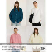 衬衫 LR MADE 60支长绒棉 简约压线 百搭纯色方领长袖