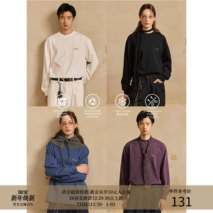 MADE 单穿打底圆领长袖 25AW Sorona®定番小logo标语 T恤 240G