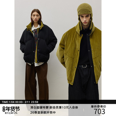 LR MADE 25AW 双面穿 Teflon™三防&灯芯绒 90白鸭绒羽绒服外套