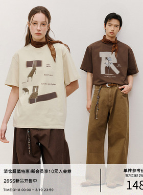 LR MADE 26SS 凉感Sorona® LR衍生元素贴画印花 圆领短袖T恤