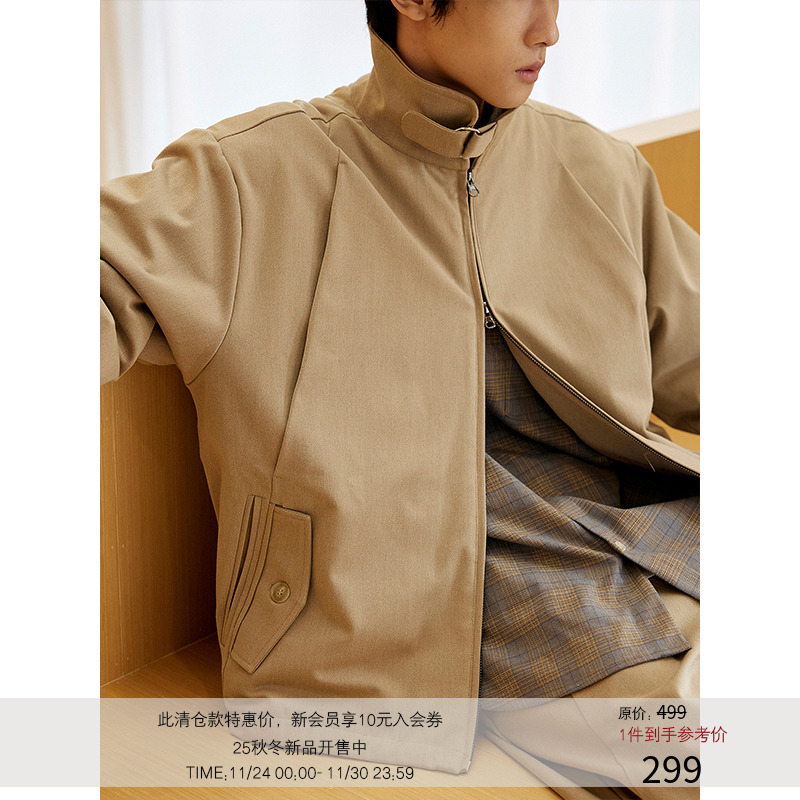 LRMADE23AW金属扣棉服外套