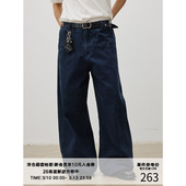 洗褪做旧破缝 25AW 错位无侧缝 复古纯棉工装 小弯刀长裤 MADE