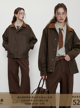 LR MADE 25AW水洗轻油蜡感 免打理工艺 灯芯绒领工装猎装夹克外套