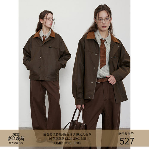 LR MADE 25AW水洗轻油蜡感 免打理工艺 灯芯绒领工装猎装夹克外套