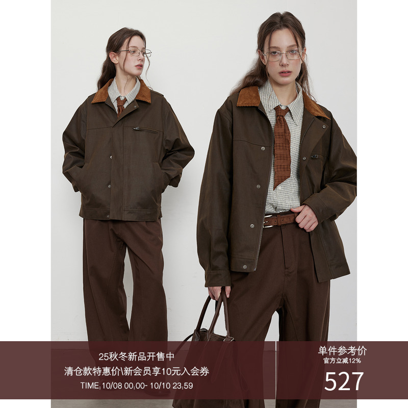 LR MADE 25AW水洗轻油蜡感 免打理工艺 灯芯绒领工装猎装夹克外套