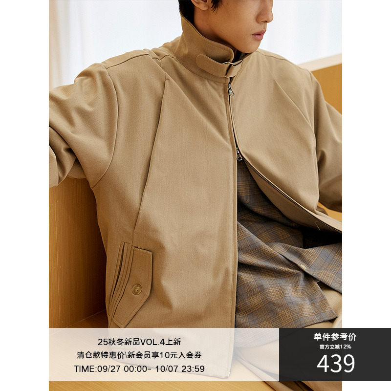 LRMADE23AW金属扣棉服外套