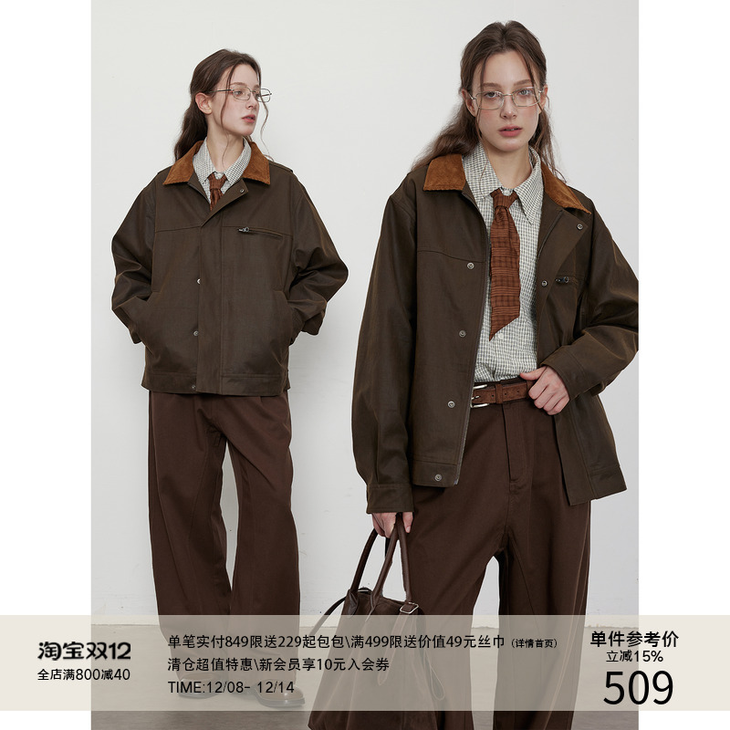 LR MADE 25AW水洗轻油蜡感 免打理工艺 灯芯绒领工装猎装夹克外套