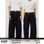 直筒宽松微弯刀牛仔长裤 14oz原色赤耳布 质感原牛 MADE 25AW