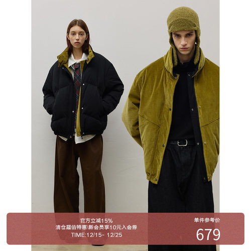 LR MADE 25AW 双面穿 Teflon™三防&灯芯绒 90白鸭绒羽绒服外套