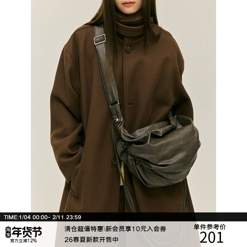 LR MADE 24AW 抽绳抽褶形态 多背法 PU皮通勤托特斜挎单肩饺子包,箱包皮具/热销女包/男包,男士包袋,淘宝优惠券,粉丝福利购,淘宝优惠卷