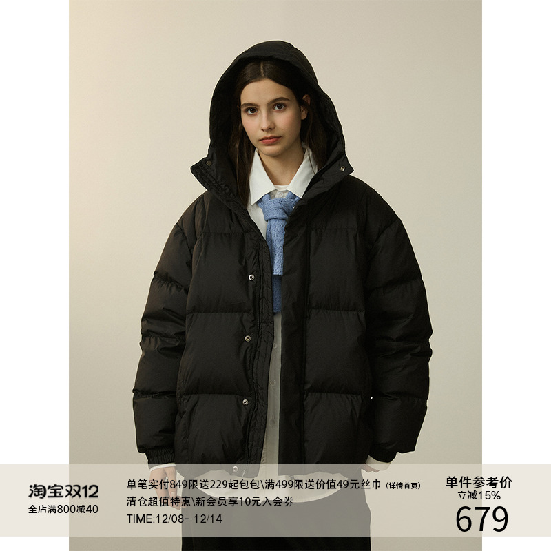 LR MADE 24AW鲁道夫三防 气凝胶蓄热 90白鸭绒保暖连帽羽绒服外套