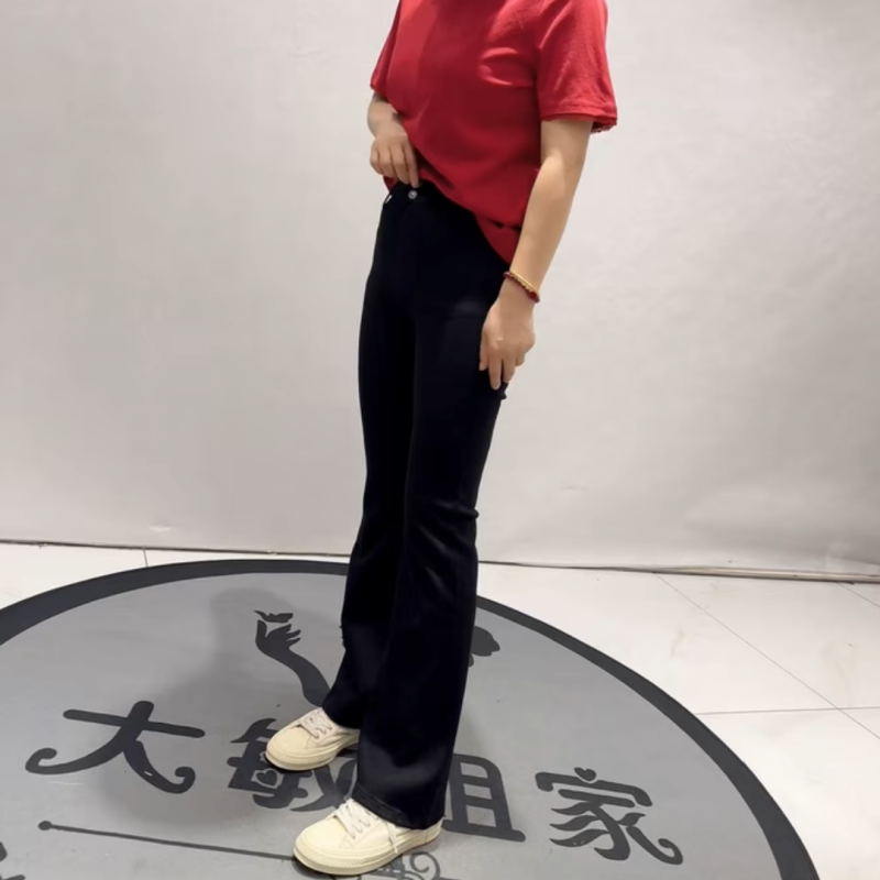 8868柏菲蒂春季新款牛仔裤加大码女装胖妹妹松紧腰显瘦百搭裤女裤,女装/女士精品,大码裤装,淘宝优惠券,粉丝福利购,淘宝优惠卷