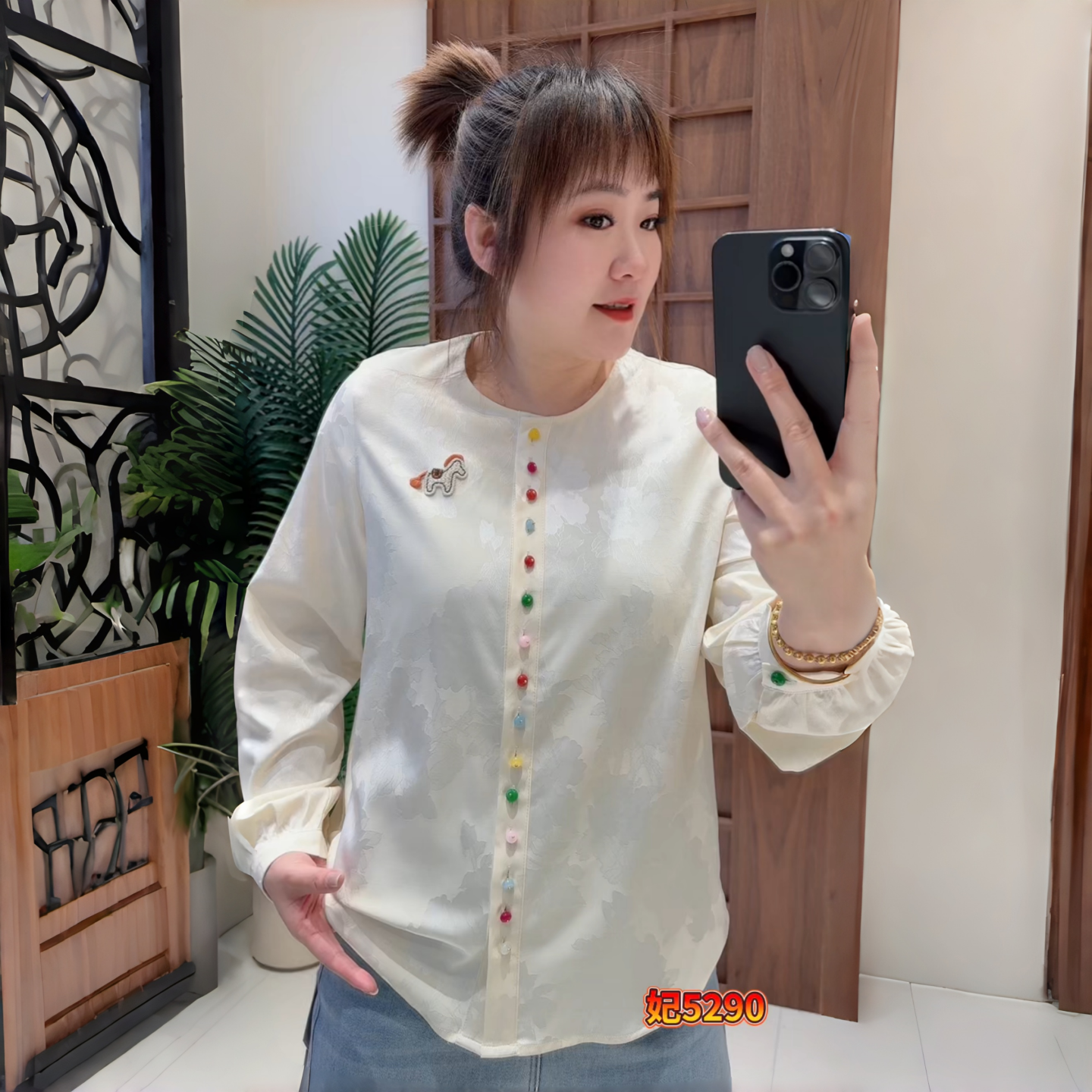 妃儿红5290年货春款欧货国风衬衫加大码女装胖妹妹百搭气质上衣女,女装/女士精品,常规大码外套,淘宝优惠券,粉丝福利购,淘宝优惠卷