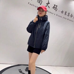 口两侧抽绳棉服外套加大码 针丝缘子汇1146初冬新品 三防面料松紧袖