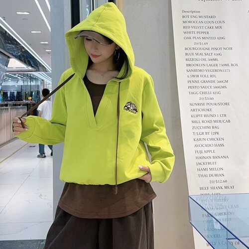 妃儿红秋季新款大码两件套卫衣女