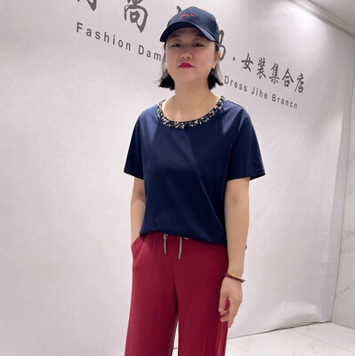 芮娜依莲夏季新款大码欧货短袖T