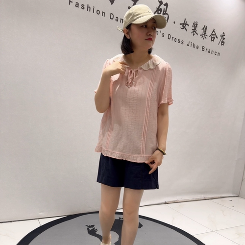 芮娜依莲夏季新款大码欧货短袖衫